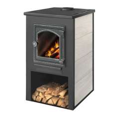 Камин ЭТНА (ДТ-4С) с плитой для дома и дачи Амазонка бай фото в Бобруйске