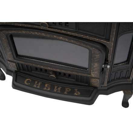 Стильная печь-камин Сибирь 10 чугунная Фото в Бобруйске