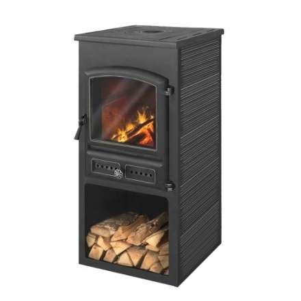 Печь-камин ЭТНА (БКД) с плитой Амазонка бай фото в Бобруйске