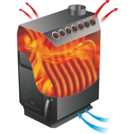 Отопительная печь Теплодар ТОП-200 ДС в Бобруйске