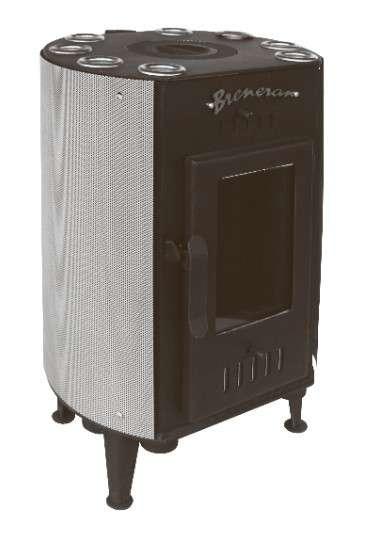 Печь отопительная Бренеран-Канадка плюс АОТ-04 в сетке серебро в Бобруйске