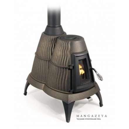 Отопительная печь Термофор Мангазея, чёрная бронза Амазонка бай фото в Бобруйске