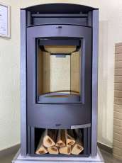 Купить стальную печь-камин Мета-Бел АОТ 7.0-01 в модификации Сена в Бобруйске фото  в Бобруйске