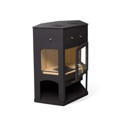 Печь-камин Мета-Бел АОТ 11.0 (в модификации Енисей с плитой) в Бобруйске