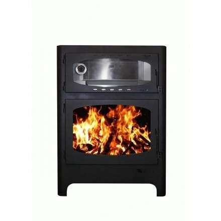 Печь-камин Бавария Эко с духовкой и плитой фото в Бобруйске