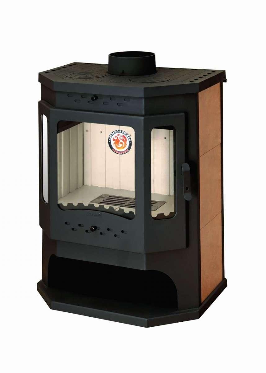 Печь-камин Бавария призматик с плитой Амазонка бай фото в Бобруйске