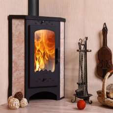 Печь-камин Бавария угловая с плитой РК 123 в Бобруйске