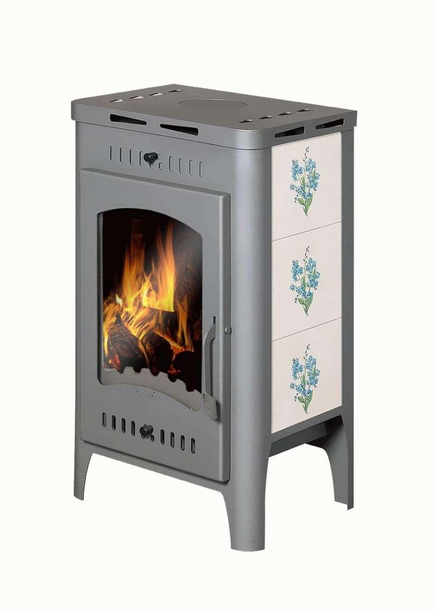 Печь-камин Бавария Оптима Незабудка Амазонка бай фото в Бобруйске