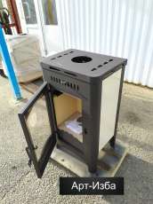 Недорогой камин со стеклом Бавария Оптима с плитой фото в Бобруйске