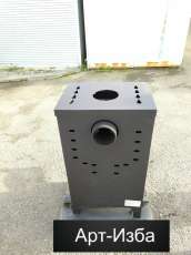 Недорогой камин со стеклом Бавария Оптима с плитой фото в Бобруйске