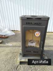 Недорогой камин со стеклом Бавария Оптима с плитой фото в Бобруйске