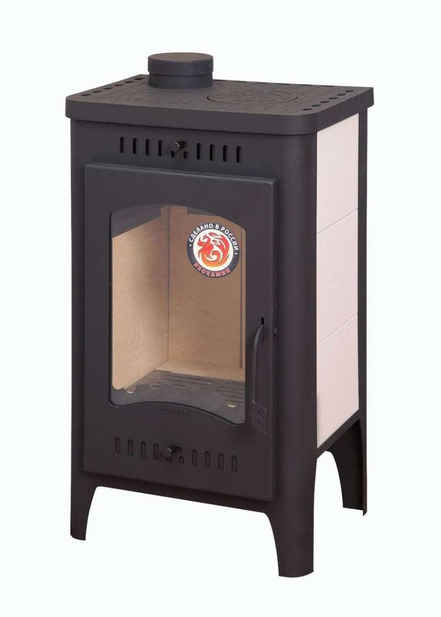 Печь-камин Бавария Оптима с плитой Амазонка бай фото в Бобруйске
