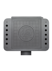 Стальной камин БАВАРИЯ ЭКО с плитой одна конфорка фото в Бобруйске