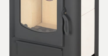 Стальной камин БАВАРИЯ ЭКО с плитой одна конфорка фото схема в Бобруйске