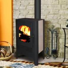 Красивый камин БАВАРИЯ ЭКО с плитой одна конфорка фото в Бобруйске