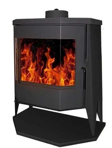 Печь-камин Бавария панорама призма с плитой Амазонка бай фото в Бобруйске