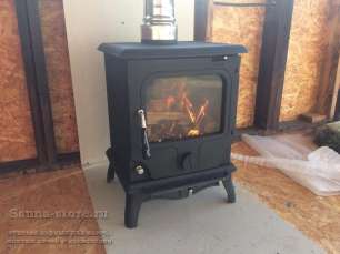 Печь-камин чугунный FireWay Paul в интерьере патина медь Амазонка бай фото в Бобруйске