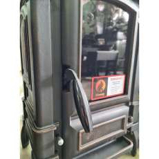 Печь-камин чугунный FireWay Bruno в интерьере патина медь Амазонка бай фото в Бобруйске