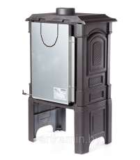 Печь-камин чугунный FireWay Bruno II чёрный Амазонка бай фото в Бобруйске