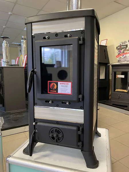 Печь-камин чугунный FireWay Klemens в интерьере Амазонка бай фото в Бобруйске