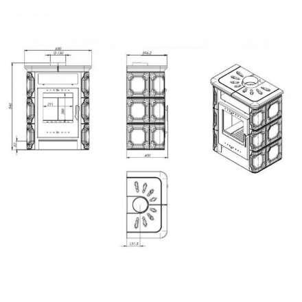 Купить Печь-камин NORDflam Arta в Бобруйске Амазонка бай фото в Бобруйске
