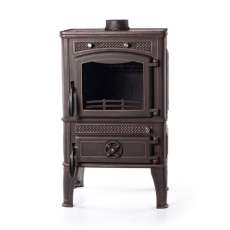 Печь-камин FireWay Dacha патина бронза Амазонка бай фото в Бобруйске