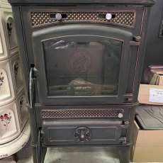 Печь-камин FireWay Dacha патина бронза в интерьере Амазонка бай фото в Бобруйске