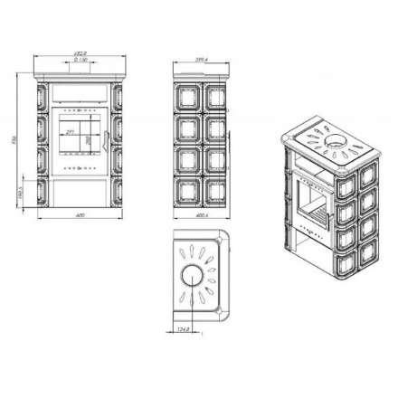 Купить Печь-камин NORDflam Coria в Бобруйске Амазонка бай фото в Бобруйске