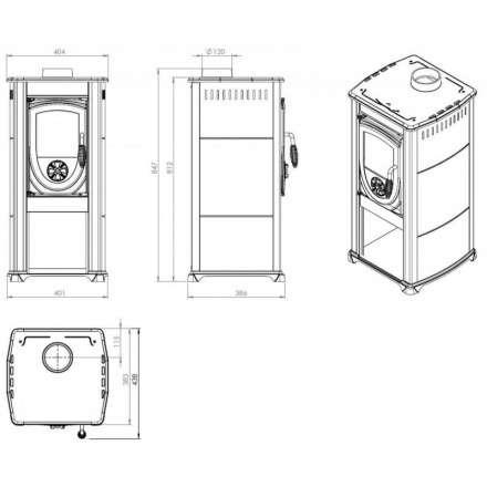 Купить Печь-камин NORDflam Fokus в Бобруйске Амазонка бай фото в Бобруйске