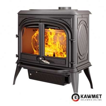 Печь-камин KAWMET Premium ARES S7 (11,3 кВт) Амазонка бай фото в Бобруйске