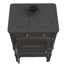 Печь-камин FireWay Dacha с варочной поверхностью чёрный Амазонка бай фото в Бобруйске