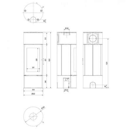 Купить Печь-камин Kratki Antares стальной в интерьере в Бобруйске Амазонка бай фото в Бобруйске