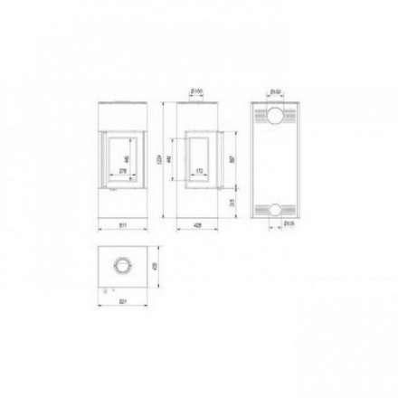 Купить Печь-камин Kratki THOR 8 View в Бобруйске Амазонка бай фото в Бобруйске