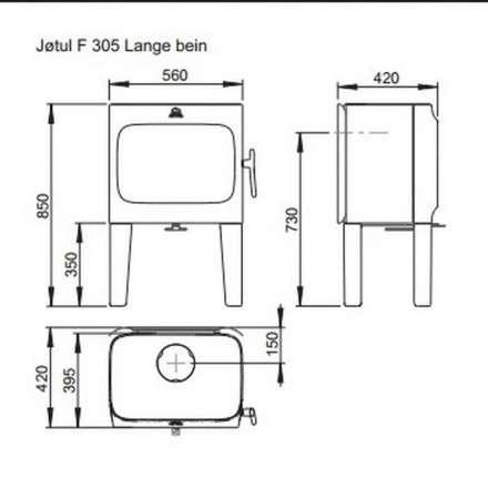 Чугунная печь камин Jotul F 305 LL WHE в Бобруйске