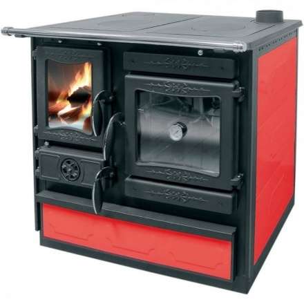 Печь-камин Guca GULIVER с плитой - bordo, cream в Бобруйске