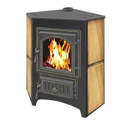 Печь-камин Везувий ПК-01 (220) угловой песчаник 9 кВт Амазонка бай фото в Бобруйске