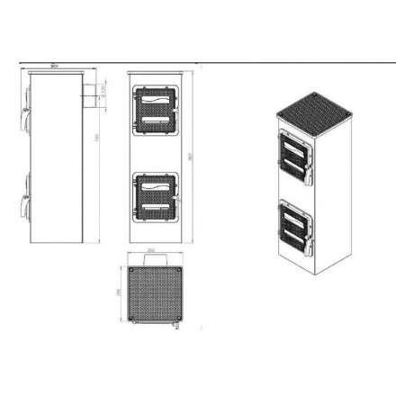 Купить отопительную печь Nordflam Genua в Бобруйске