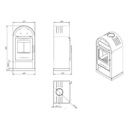  Купить Печь-камин NORDflam Teramo в Бобруйске Амазонка бай фото в Бобруйске