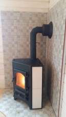 Купить Печь-камин Везувий ПК-01 (270) угловой бежевый 9 кВт в Бобруйске в Бобруйске