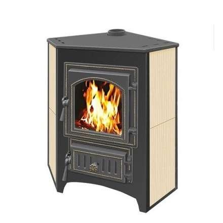Печь-камин Везувий ПК-01 (270) угловой бежевый 9 кВт Амазонка бай фото в Бобруйске