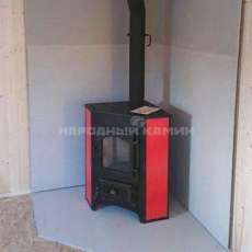 Купить Печь-камин Везувий ПК-01 (270) угловой красный 9 кВт в Бобруйске в Бобруйске