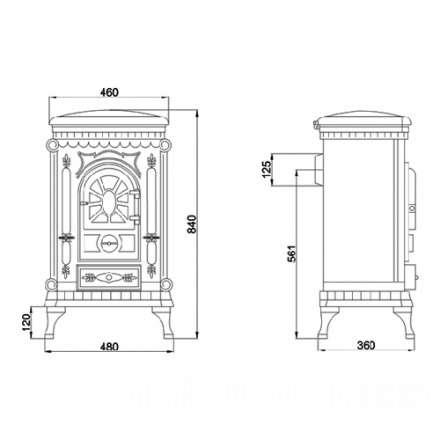 Печь-камин Ambra Eurokom Амбра Амазонка бай фото в Бобруйске