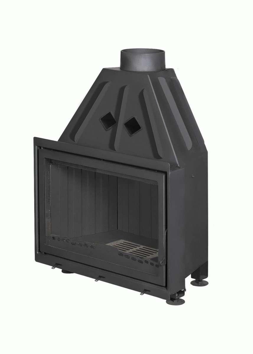 Каминная топка Экокамин Альфа 800 B черный шамот купить в Бобруйске
