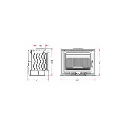 Каминная топка Invicta 700 ECO 14kW в Бобруйске