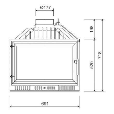 Каминная топка NORDflam Atina в Бобруйске