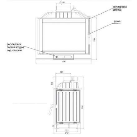 Каминная топка NORDflam Capri в Бобруйске