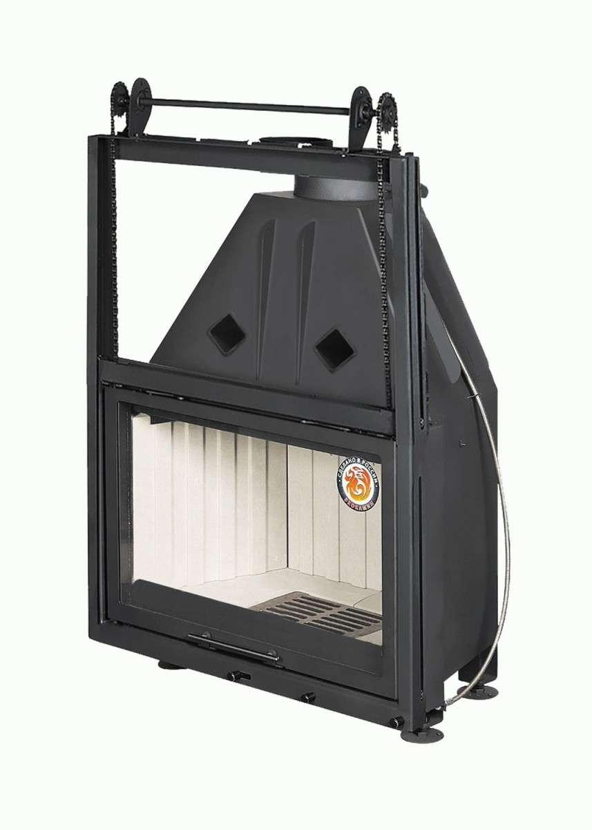 Каминная топка Экокамин Альфа 800 К с контргрузом купить в Бобруйске