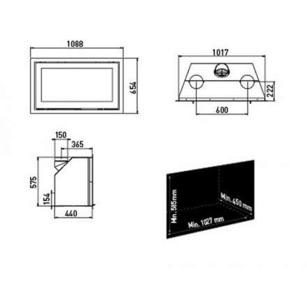 Каминная топка Lotus H570 W в Бобруйске