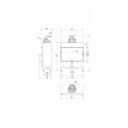 Каминная топка Kratki Lucy/14/Slim в Бобруйске