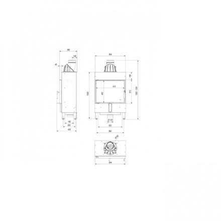 Каминная топка Kratki Lucy/12/Slim в Бобруйске